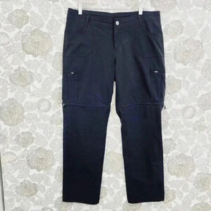 Kuhl Women's  Convertible Cargo Pants 14 Short Black Outdoor Polyester‎ Blend